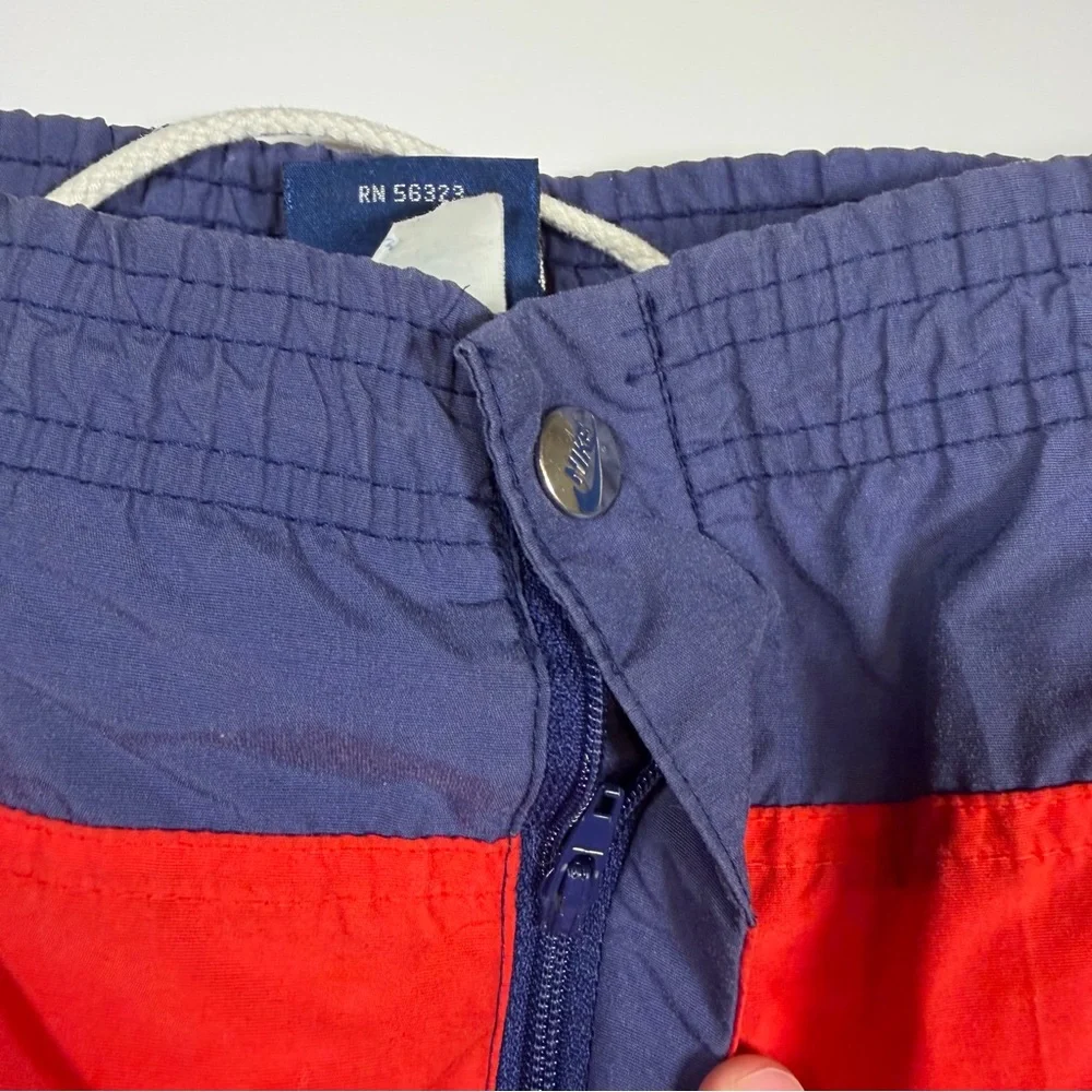Vintage 1980’s Nike Nylon Track Pants Men’s Large Blue‎ Red GUC RN 56323